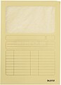 Dossier com janela DIN A4 Leitz : amarelo : venda multiplos 100 uni es39500015