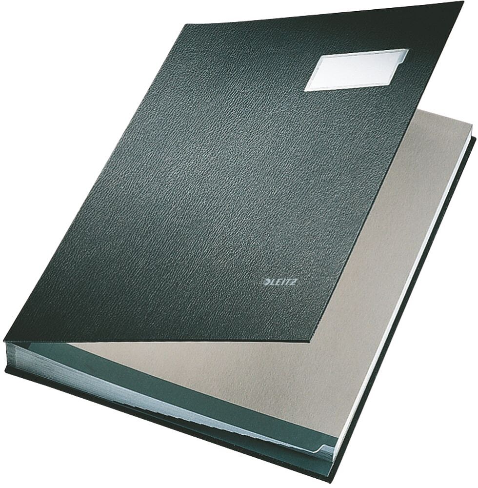 Pasta assinatura, 20 separadores Leitz : preto es57000095