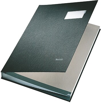 es57000095 : Pasta assinatura, 20 separadores Leitz : preto