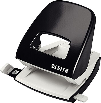 es50086095 : Furador Metálico Leitz Mod. 5008 - 30 fls (blister) : Preto (Venda multiplos 6)