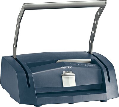 Leitz Impressbind 280 Encadernadora Manual por Pressão - Encaderna até 280 Folhas A4 - Indicador de Quando o Documento Está Pronto - Rápida e Simples de Usar - Cor Azul/Prata