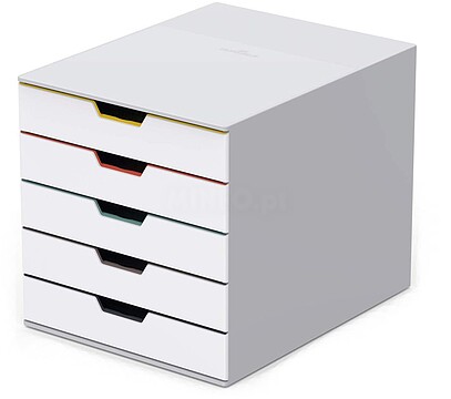 Móvel Secretária 5 Gavetas Durable Multicolor Móvel Secretária 5 Gavetas Durable Multicolor Varicolor