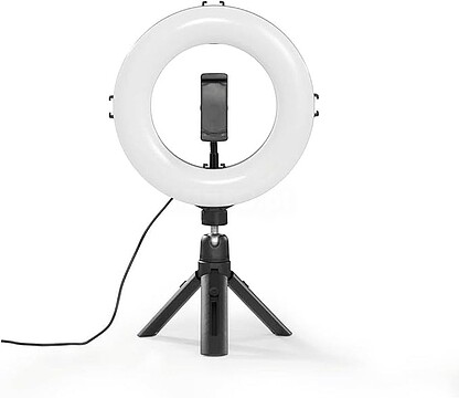 Hama SpotLight Smart 80 II Aro de Luz LED para Smartphones - Diametro 21cm - Temperatura de Cor Ajustavel HA00004657