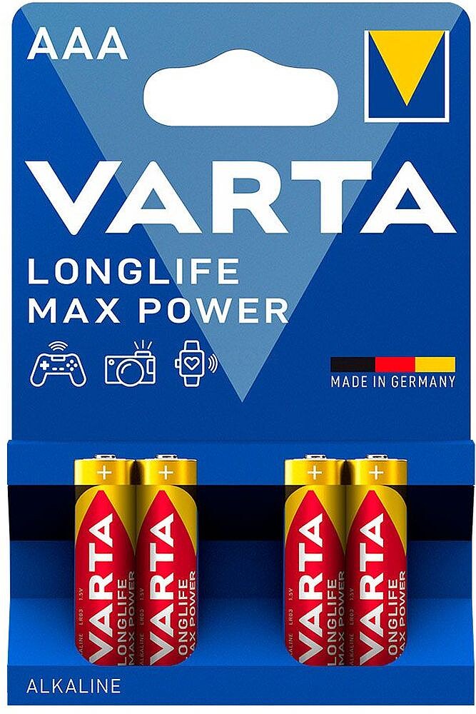 Pilhas Alcalinas Varta Max Tech LR03/AAA Pack : 04703