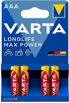 PILHAS ALCALINAS VARTA MAX TECH LR03/AAA PACK : 04703