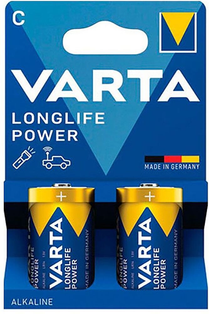 Pilha Alcalina Longlife Power C- LR14 (Blister 2 unid.) Ø26,2 x 50 mm G-38742