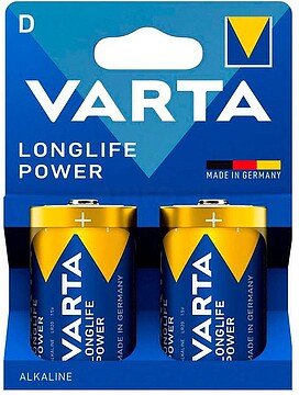 G-38745 : 38745 PILHA ALCALINA LONGLIFE POWER D - LR20 (BLISTER 2 uds) Ø34,2 x 61,5 mm PILHA ALCALINA LONGLIFE POWER D - LR20 (BLISTER 2 unid.) Ø34,2 x 61,5 mm