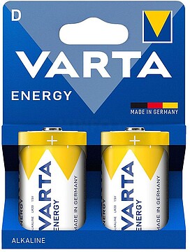 04120229422 Pilhas alcalinas Varta Energy LR20 D - 2 pilhas