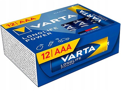 G-38731 : 38731 PILHA ALCALINA LONGLIFE POWER CUBE AAA - LR03 (CAIXA 12 unid.) Ø10,5 x 44,5 mm