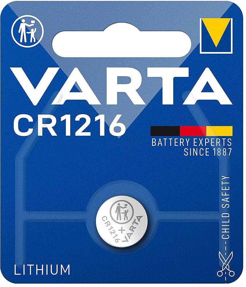 Pilha Varta CR1216 3V Blister 1 Uni 38677
