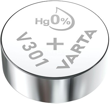 PILHA ÓXIDO DE PRATA BOTÃO V301/SR1142SW/SR43 1,55V VARTA