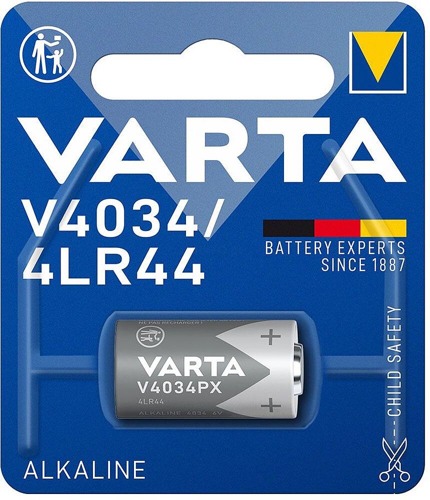 Pilha Varta V4034 PX 6V Caixa 1 Unidade