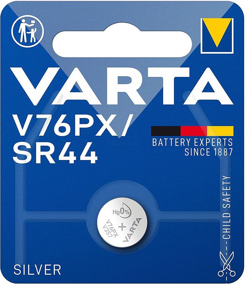 Pilha Varta V76 PX 1,55V Caixa 1 Unidade 38693