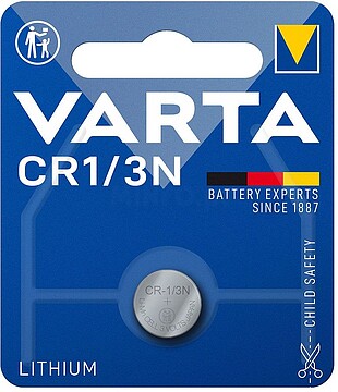 G-CR1/3N: PILHA LITHIUM BOTÃO 6131.101.401 3V 170MA VARTA