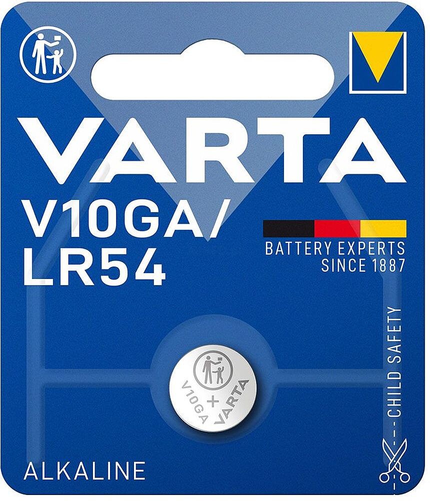 Pilha Varta V10 GA 1,5V Caixa 1 Unidade 38686