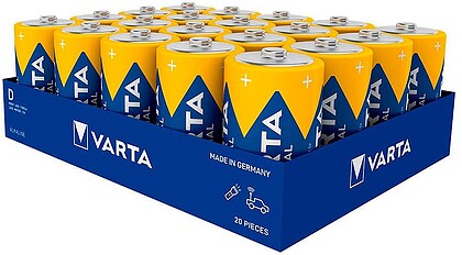 38594 PACK 20 PILHAS LR20 D VARTA INDUSTRIAL PRO