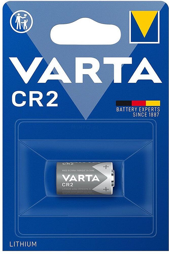 Pilhas Varta Litio 3V CR2 6206301401