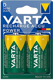 38656 PILHA VARTA RECARGÁVEL ACCU POWER D LR20 3000mAh CAIX...