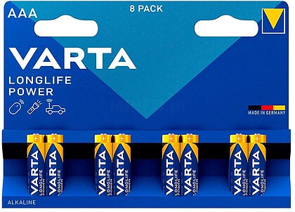 38605 PILHA VARTA LONG LIFE POWER AAA LR03 PAQUETE 8UN