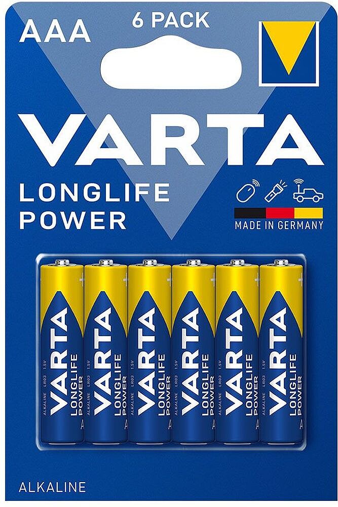 Pilha Alcalina LR-3 Varta, Blister 4+2 38975