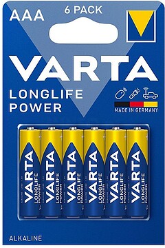 38975 PILHA ALCALINA LR-3 VARTA, BLISTER 4+2