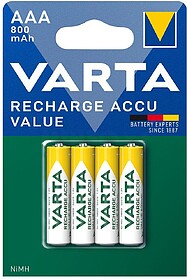 PILHA Varta REC.AAA(800MAH)(4)-56613 PILHA Varta REC.AAA(800...