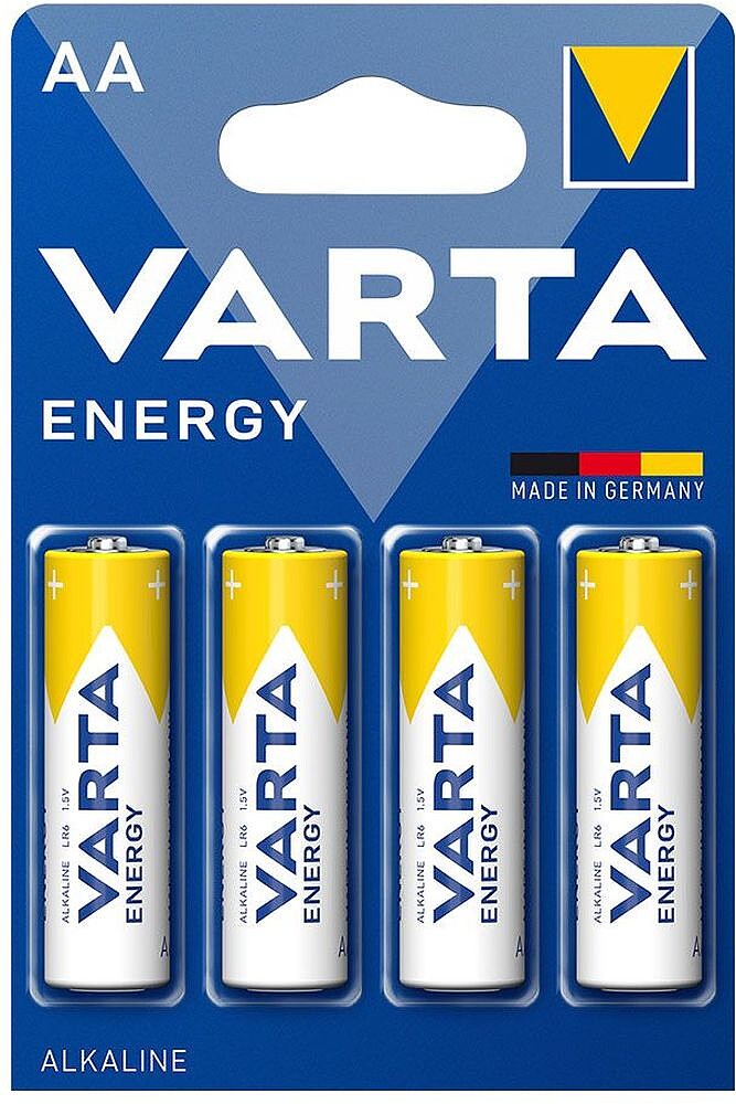Pilhas Alcalinas Varta Energy AA LR6 Pack 4 4008496626410