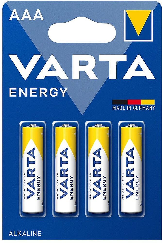 Pilhas Alcalinas Varta Energy LR03 Aaa Pack 4 : 4103 Pilhas Alcalinas Varta Energy LR03 Aaa Pack 4 : 4103