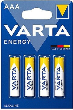 PILHAS ALCALINAS VARTA ENERGY LR03 AAA PACK 4 : 4103 PILHAS ALCALINAS VARTA ENERGY LR03 AAA PACK 4 : 4103