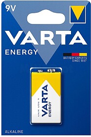 Pilha Alcalina Varta Energy 6LR61 9V 530mAh - 1un (4022) Pil...
