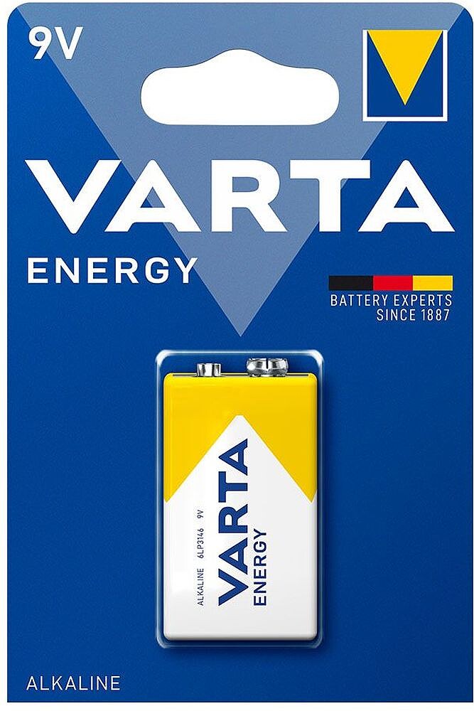 Pilha Alcalina Varta Energy 6LR61 9V 530mAh - 1un (4022) Pilha Alcalina Varta Energy 6LR61 9V 530mAh - 1 unid. (4022)