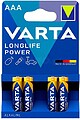 Pilha Varta High Energy Aaa LR03 2 Tiras 10 Blisters 4UNI Preço por Blister 38619