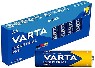 Pilha Alcalina AA 1.5V 10 Unidades Varta Industrial 04006211...