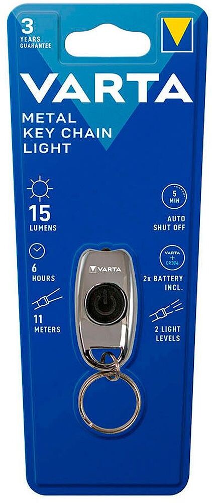 Lanterna Llavero Varta Metal Cadeira de Chave Luz G-36506