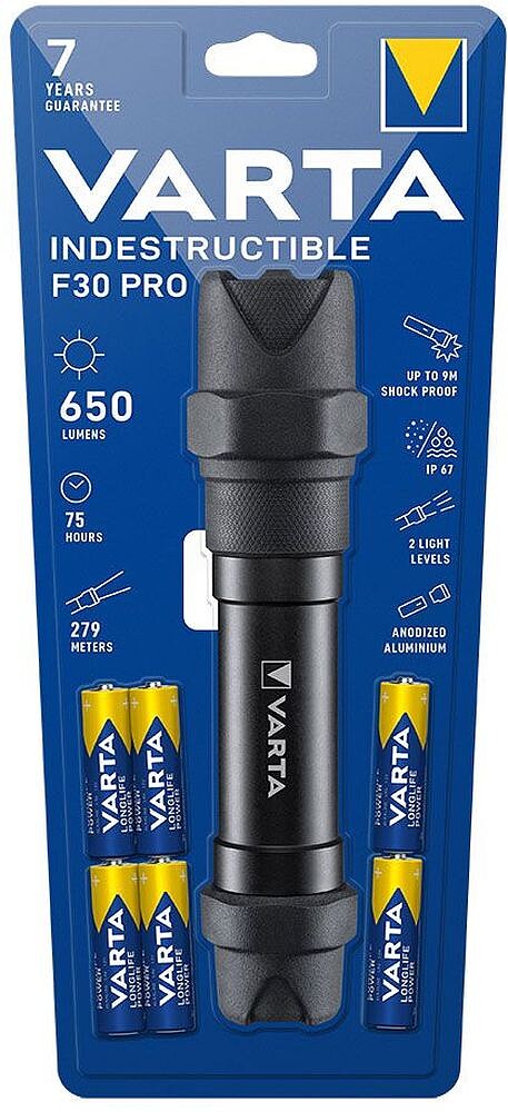 Lanterna Indestructível F30 Pro Varta