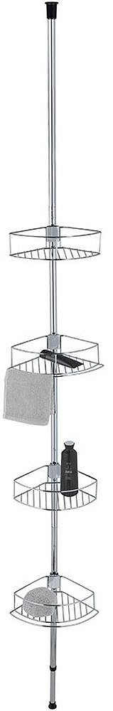 Rinconera Telescópica de Aço Inoxidável, Dolcedo, 31 x 23 x 65 - 275 cm 03515