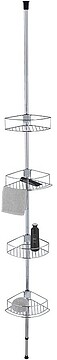 03515 RINCONERA TELESCÓPICA DE AÇO INOXIDÁVEL, DOLCEDO, 31 x 23 x 65 - 275 cm