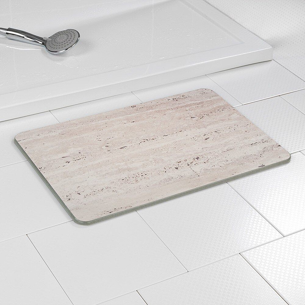Tapete de Banho Antiderrapante de Diatomita, Granito, 60 x 39 cm 03520