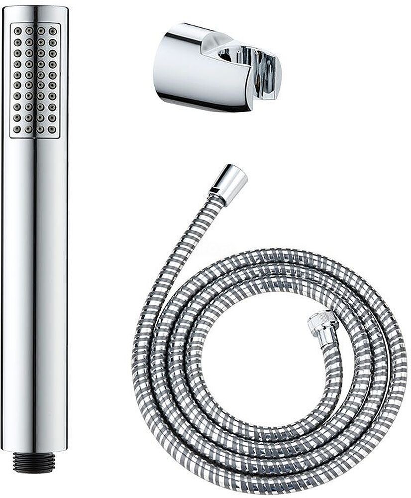 Conjunto de Ducha Básico, Cabeçal 5 Funções + Mangueira 150 cm + Suporte Ajustável G-01336
