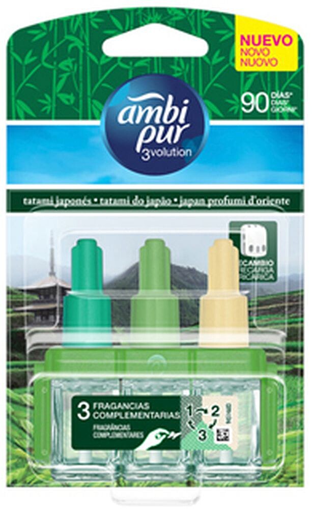Ambientador AMBIPUR Electrico 3 Volution Japones Recarga 21,5 ML