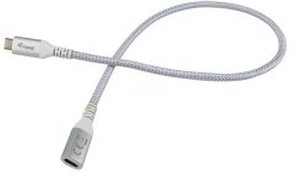 Cable Alargo USB-C Macho USB-C Hembra USB 3.2 Gen 2 1M Transferencia 10G 4K/ Carcasa Aluminio 128376