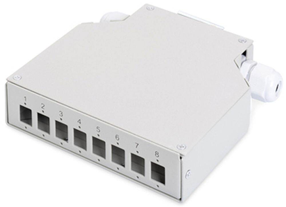 Digitus Din Rail Splice Box 8 LC Duplex Cinza DN-96891