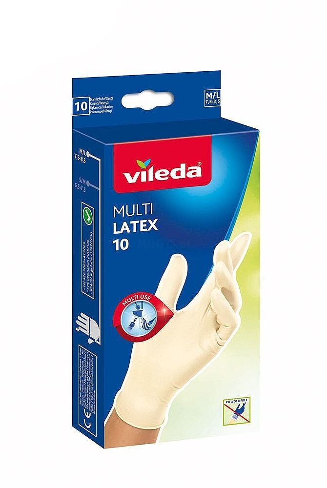 LUVAS de Látex Descartáveis MULTI 10 Unidades M/G 145942