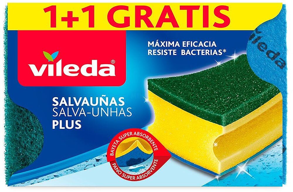 Esponja para Unhas Verde Antibacteriana 1+1 Grátis 684139460