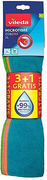 685159616 : Panos Microfibras XL Cores Vileda 4un