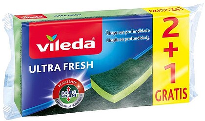 156910 ESFREGÃO ESPONJA ULTRA FRESH 2+1 UN GRÁTIS