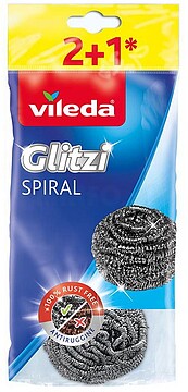 77664 ESTROPAJO INOX ESPIRAL 2+1 160561 VILEDA