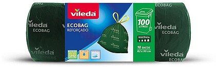 G-77621 : 77621 BOLSAS DE LIXO ECOBAG 100L REFORÇADAS 20 SACOS 169307 VILEDA