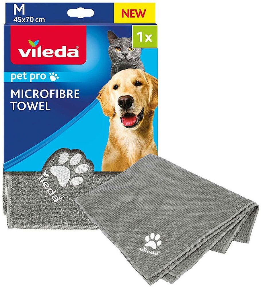 Toalha Microfibras Pet Pro M 45x70cm Vileda Toalha Microfibras Pet Pro M 45x70cm Vileda