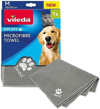 Toalha Microfibras Pet Pro M 45x70cm Vileda Toalha Microfibras Pet Pro M 45x70cm Vileda